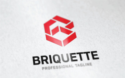 Logo brykietu lub logo litery B