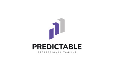 Logo de la lettre P ou logo prévisible