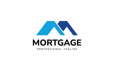 Logo hypothécaire Lettre M Logo