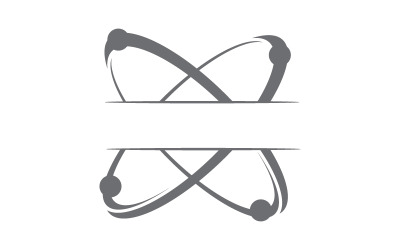 Atom-Logo-Design-Vorlage leer