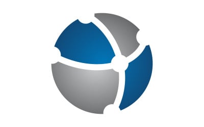 Atom Technology Logo Template Vector