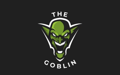 Goblin grafisk logotypdesign vektor