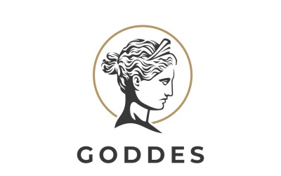 Goddes Grafikus Logo Design Vector