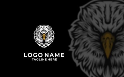 Графический дизайн логотипа головы орла
