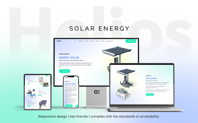 Helios – Solarenergie-Vorlagen WordPress