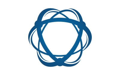 Modèle de Logo Atom Science Technology