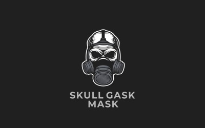 Skull Gask Mask Graphic Logo Design