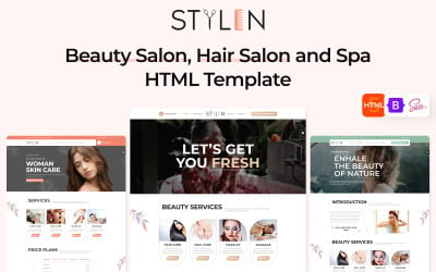 Stylen – Szépségszalon, Fodrászat és Spa HTML-sablon