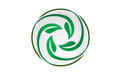 叶农场运动旋转标志模板