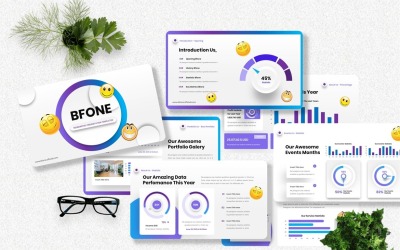 Bfone - Неоморфный шаблон Powerpoint