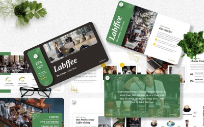Labffe - Kahve Dükkanı Powerpoint Şablonu
