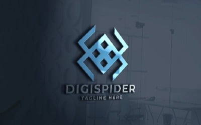 Modèle de logo Digital Spider Pro