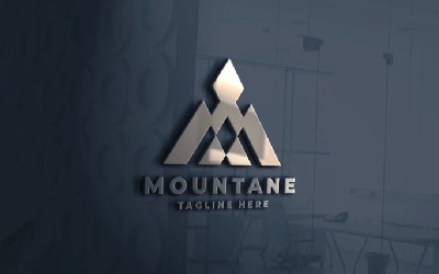 Mountane Harf M Pro Logo Şablonu