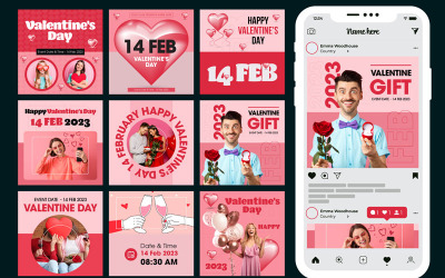 Publicación social del día de San Valentín 2023