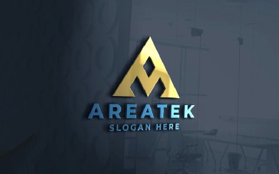 Шаблон логотипа Areatek Letter A Pro