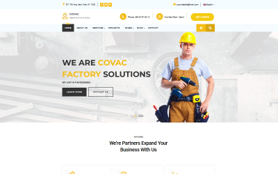 Covac - Industrial Construction Business Html5 Template