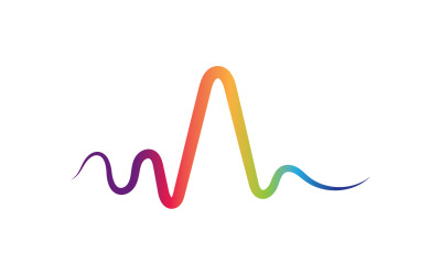 Music sound wave equalizer bar logo vector v23