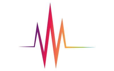 Music sound wave equalizer bar logo vector v25