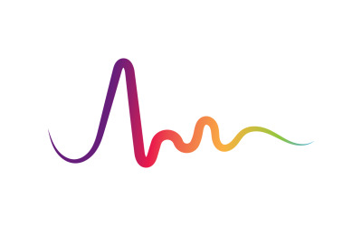 Music sound wave equalizer bar logo vector v29