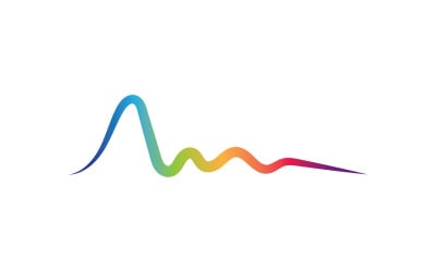 Music sound wave equalizer bar logo vector v33