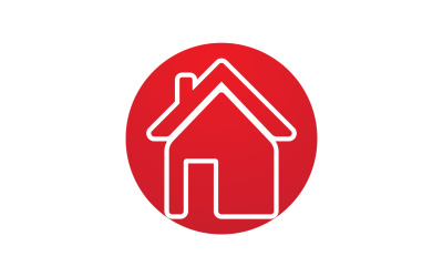 Vender casa, propiedad, edificio logo vector v14