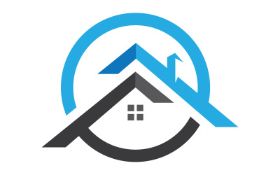 Vendita casa, proprietà, edificio logo vettoriale v55