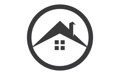 Venta de casas, propiedades, edificio logo vector v65