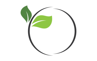 Green leaf ,Nature green tree element template design logo v12