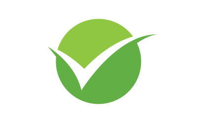 Groen blad, natuur groene boom element sjabloon ontwerp logo v7