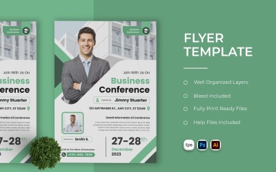 Eleganter Business-Konferenz-Flyer