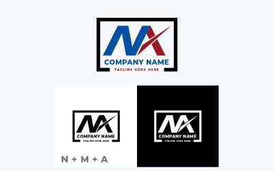 Letter Initial N  M A logos