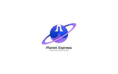 Planet Express Farbverlauf-Logo