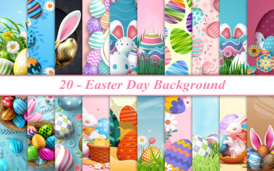 Fröhlicher Ostertag-Hintergrund, Ostertag-Hintergrund, Osterhintergrund, Oster-Digital-Papier