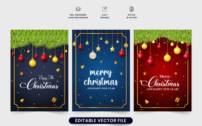 Invitation de Noël et carte de souhaits