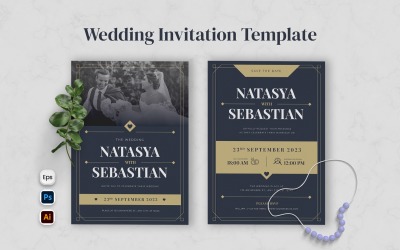 Simple Elegant Wedding Invitation