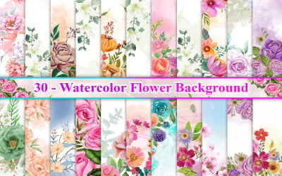 Aquarell-Blumen-Hintergrund, Blumen-Hintergrund, Blumenhintergrund