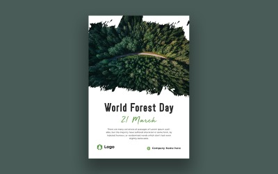 Conception d&amp;#39;affiche de la journée mondiale de la forêt