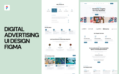 UI-Design für digitale Werbung Figma