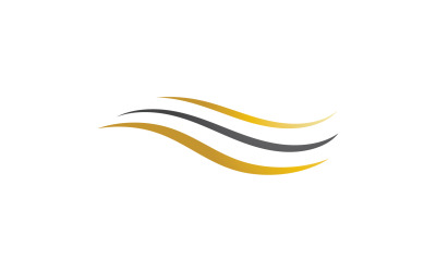 Capelli stile onda nero e logo oro v23