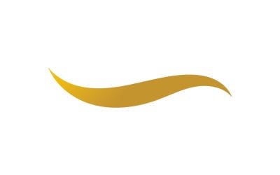 Hair wave style black and Gold logo v50
