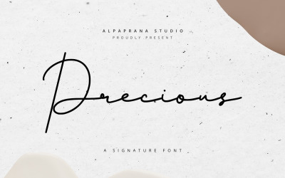 Precious - Signature Font