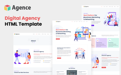 Agence - Modello Html BootStrap 5 per agenzia digitale