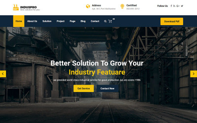industria || Plantilla HTML5 Industrial, Ingeniería, Factorial