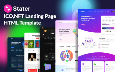 Stater - ICO &amp;amp; NFT Landing Page HTML Template