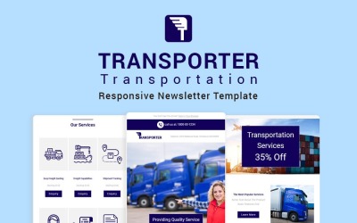 Transporter - Responsive Newsletter-Vorlage für den Transport