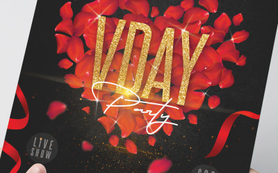 Valentine's Day Flyer Design Template