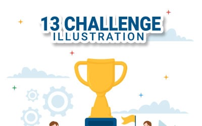 13 Challenge and Overcoming Obstacle Illustration