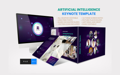 Keynote-sjabloon voor kunstmatige intelligentie