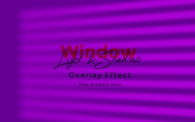 Maqueta de efecto de superposición de sombra de luz solar de ventana 56