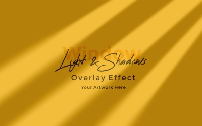 Window Sunlight Shadow Overlay Effect Mockup 14